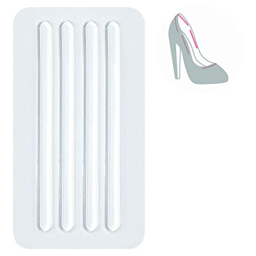 Titania Germany Gel Strap Strips 4 pieces - Slip Resistant & Reusable Transparent Gel Cushions for Sandals - Quick Relief & Better Fit For Everyday Use