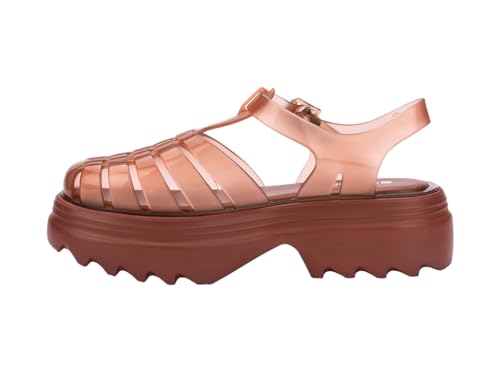Image of Melissa Possession Platform II Jelly Sandals for Women - Classic Fisherman-Style Chunky Platform with Adjustable Ankle Strap, Lightweight EVA Sole, and Non-Slip Traction