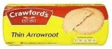 Crawford Thin Arrowroot Biscuits 200 Gram - Pack of 6