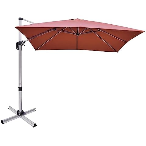 TANGZON 3M Square Offset Garden Parasol Cover