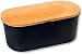 Produktbild Kesper | Brotbox, Material: Kunststoff, Buchenholz, Maße: 33,5 x 18 /Höhe: 14 cm, Farbe: Schwarz, Braun | 85091