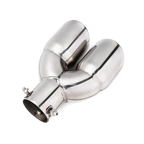 Double sortie d'échappement 63mm en acier pour sublimer votre voiture lors des sorties