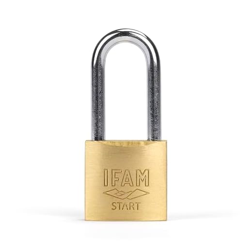 IFAM Candado Antirrobo SR20AL Gama Start, 20 mm, Arco Largo, Sistema Doble Enganche, Incluye 2 Llaves de Serreta, Resistencia y Fiabilidad, Ideal para Maletas, Taquillas, Cajones y Cajoneras, Talleres