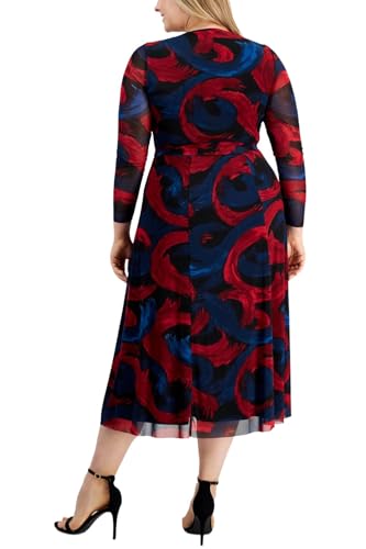 Robe midi Anne Klein grande taille en maille fine premium