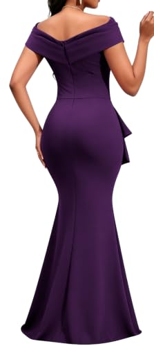 Image of VisiChenup Elegant Formal Dresses for Women Sexy Cocktail Wedding Guest Evening Party Long Maxi Dress