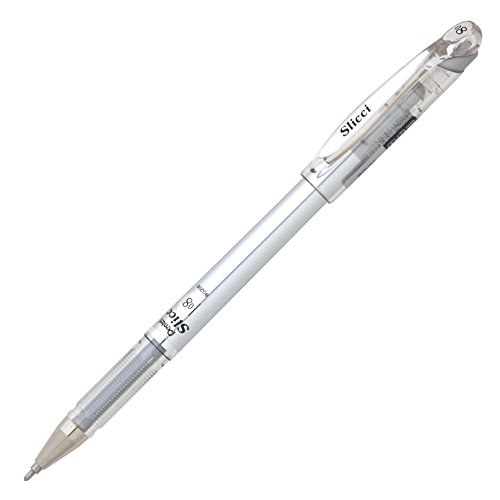 Bolígrafo Pentel Slicci Metallic Gel Plata 0.8 mm