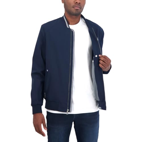 Image of Nautica Men's Lightweight Bomber Jacket - Wind & Water-Resistant, Regular, Big & Tall Sizes