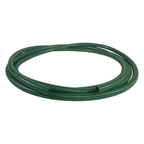 Gloxco Heavy Duty Green PVC Suction Hose for Water Transfer 85 PSI Max Pressure 1 Inside Diameter 40 ft Length