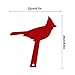 PRTECY Red Mailbox Flag Replacement, Creative Acrylic Red Cardinal Bird Mailbox Flag Outdoor Mail Box Stake Sign for Wood, Metal, Stucco, Brick and All Other Surfaces(Red)