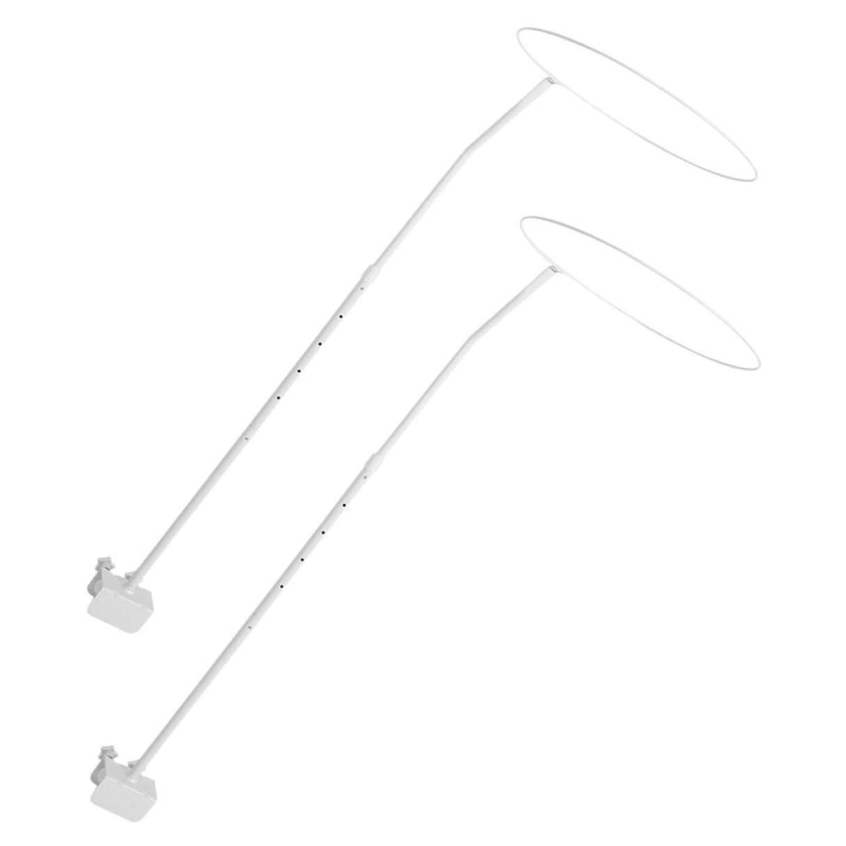 Genérico 2 Juegos Soporte Doble para Mosquitera Cuna Soporte de Hierro para Cuna Clip Firme para Cama Infantil Accesorios para Mosquitero Niña Fácil Instalación