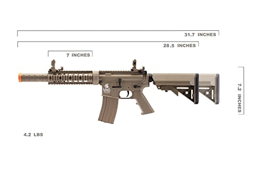 Lancer Tactical Gen 2 Durable Airsoft Gun SD M4 Polymer- Full/Semi-Auto Piactinny Rail AEG Rifle with 0.20g BBS, Charger and Battery by Lancer Tactical - Used condition - Image 7