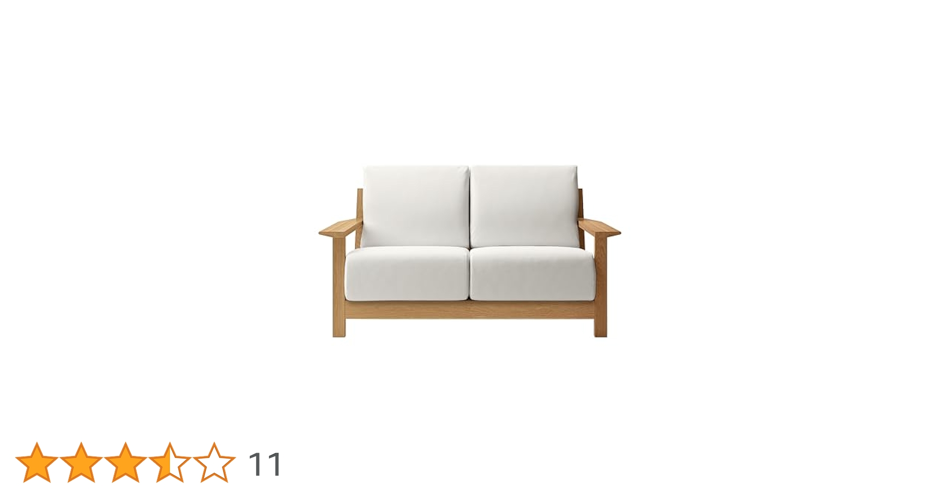 Amazon｜無印良品 ソファ本体 幅148×奥行96×高さ82.5cm 木製
