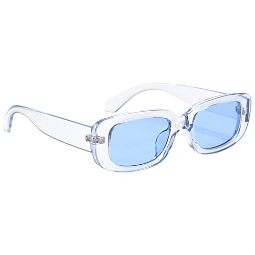 Image of BOJOD Rectangle Sunglasses for Women Men Fashion Trendy Chunky Frame 90s Rectangle Sunglasses