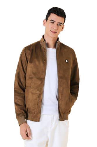 Allen Solly Men's Polyester Modern Stand Up Collar Casual Jacket