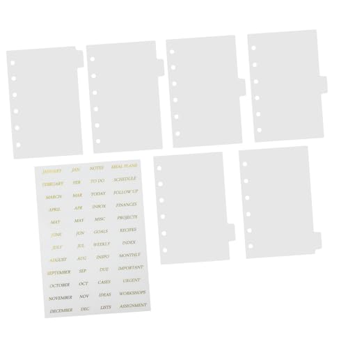 Intercalaires transparents en plastique avec stickers dorés pour ne plus perdre vos pages de notes