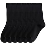 Paar Socken Bulk, warme atmungsaktive Socken für Damen, dünne Crew-Strümpfe für Damen, Mädchen, Anzughose, Business Casual, schwarze Crew-, für, Damensocken