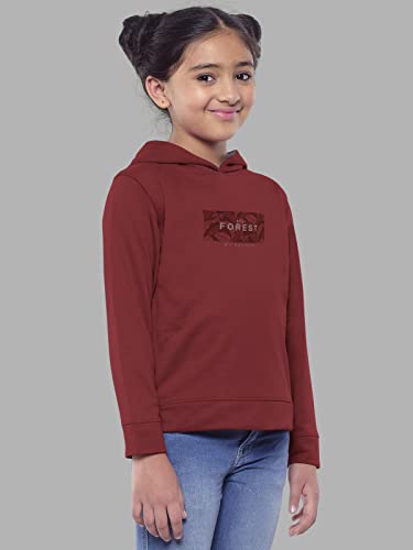 Image of HELLCAT Girls Regular Fit Fulsleeve Hooded Sweatshirt with Rib - Pack of 1