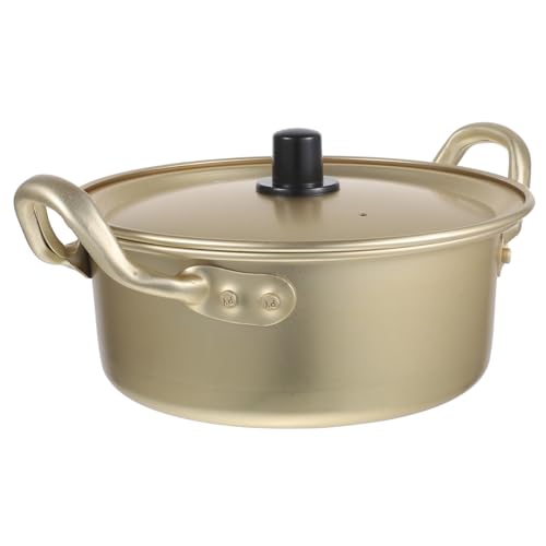 Ciieeo Practical Aluminum Cooking Pot Instant Noodle Pot Ergonomic Design Multi-function for Home Kitchen for Cooking Noodles Food Soups and More