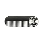 Mustache & Beard Comb Or Fine Tooth Moustache Pocket Metal Powder Coated Black Keychain Comb For Men - 3.25 x 1 Inches by Death Grip - Image 2