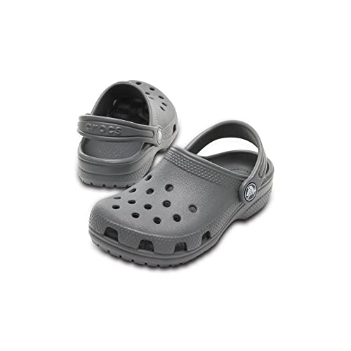 Image of crocs Kids' Classic K Clog, Slate Grey, 7 M US Toddler