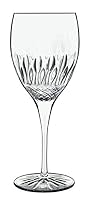 Luigi Bormioli Diamante Sangiovese Red Wine Glasses 520ml Set of 4 – Lead Free Crystal Wine Glasses with Intricate Diamond Design, Durable Italian Made Glassware for Red Wine, Dishwasher Safe