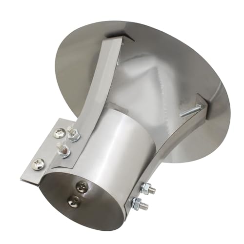 Tuyau de 240 mm protégé de la pluie avec le chapeau de cheminée en acier inoxydable conique - 8