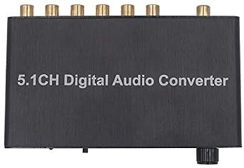 5.1 CH Digital Audio Converter Decoder SPDIF Optical Coaxial to RCA DTS/AC3