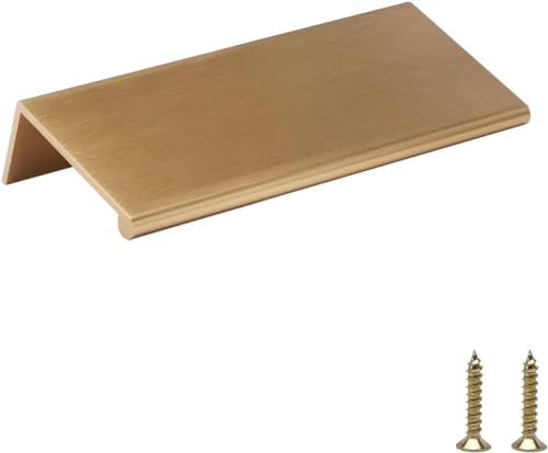 Image of Rergy 30 Pack 3 inch Cabinet Pulls Champagne Bronze Finger Pulls for Cabinets