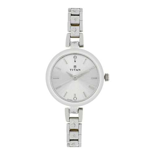Titan Karishma Analog Silver Dial Women's Watch -NM2598SM01 / NL2598SM01