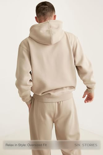 Embroidered Hubby Hoodie in Stone Color | Ideal as Wedding, Anniversary, Valentine, Birthday, Father's Day Gift3