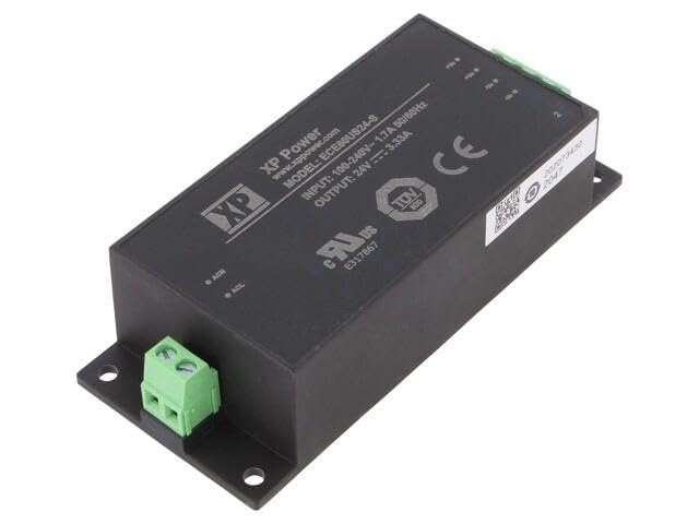Alimentation à impulsions 24V stable ECE80US24-S XP POWER contre les baisses de tension
