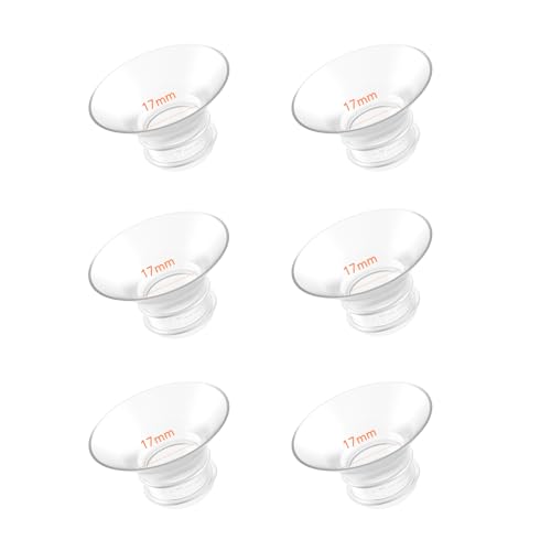 FRUSSONIA �t�����W�C���T�[�g 17mm 6�� - Momcozy M5/M6/S12 Pro/S9 Pro/V1/V2�ASpectra�AMedela�AElvie�AWillow�ALansinoh 24mm�t�����W�ɑΉ� - ���������p�|���v�p�[�c