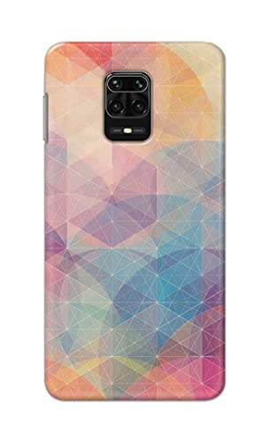 Image of Printed Hard Back Cover Case for Mi Redmi Note 10 Lite Back Cover (Crumpled Paper Design) -1803