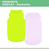 Kickred 2 Pack Hund Kühlung Shirts, EIS Haustier Weste Hund Kleidung für Instant Kühlung, ultraleichte atmungsaktive ärmellose T-Shirts für mittlere Hunde Junge Mädchen (Violett+Grün, XL)