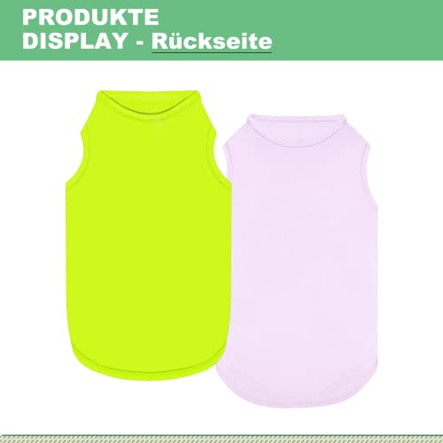 Kickred 2 Pack Hund Kühlung Shirts, EIS Haustier Weste Hund Kleidung für Instant Kühlung, ultraleichte atmungsaktive ärmellose T-Shirts für mittlere Hunde Junge Mädchen (Violett+Grün, XL)