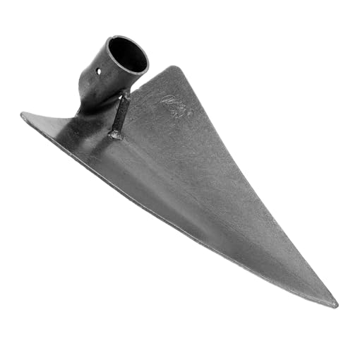 HANABASS Easy Digging Hoe Triangle Hoe Head Garden Hoeing Tool Silver Gray for Use