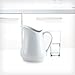 HIC Kitchen Creamer Pitcher With Handle, Fine Porcelain, 32-Ounce Capacity, For Coffee, Tea, Dressings, Gravies, Sauces