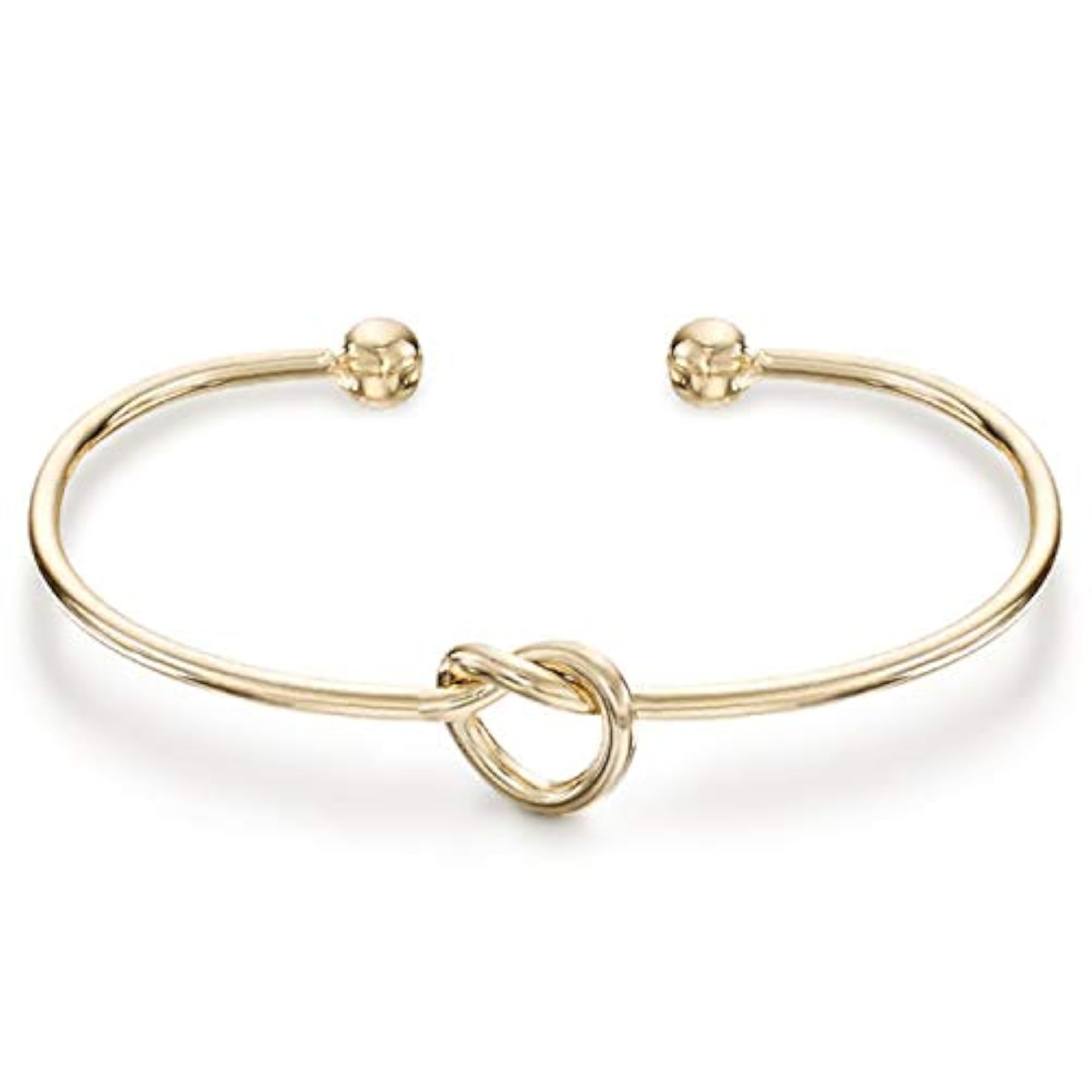 Women's 14K Gold Plated Forever Love Knot Eternity Bracelet