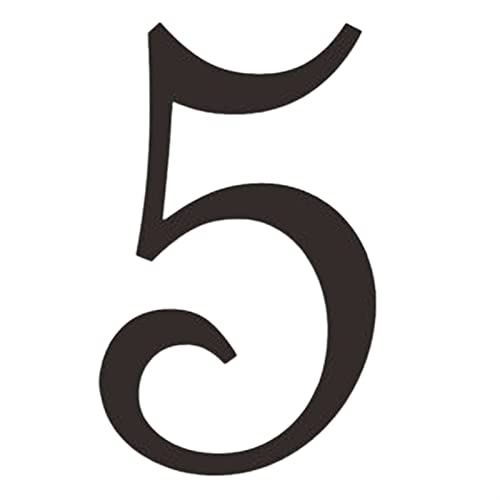 Numéro de porte en acrylique noir de 7 cm idéal pour sublimer le patio et le jardin