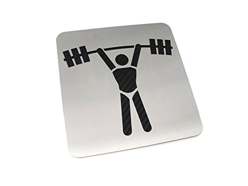 Türschild für Fitnessraum Kraftraum Edelstahl Schild Lustig V2A Zeichen Piktogramm Wegweiser für Sportgeräteraum Crosstrainer NORDIC WALKING PROFI LAUFBAND HEIMTRAINER HOMETRAINER JOGGING LAUF GERÄT Türschild für Fitnessraum Kraftraum Edelstahl Schild Lustig V2A Zeichen Piktogramm Wegweiser für Sportgeräteraum Crosstrainer NORDIC WALKING PROFI LAUFBAND HEIMTRAINER HOMETRAINER JOGGING LAUF GERÄT