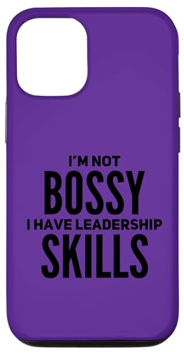 I'm Not Bossy Leadership Skills Funny Best Great Boss ���[���A �X�}�z�P�[�X iPhone 12/12 Pro �p