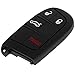KEYALL 1 Pack 4 buttons Remote Control Car Key Fob 2012-2014 Fit for Chrysler 300 3.6L,2012-2014 Fit for Chrysler 300 5.7L M3N-40821302,68155686AB,68394190AA