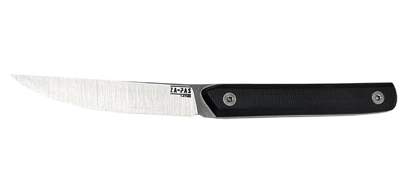 Spike Couteau Fixe, Lame 100mm en Acier, Manche G10, Étui Type Kydex, Modèle SPK-SAT-G10-BL