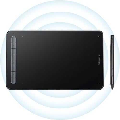 XP-PEN Deco MW Tavoletta grafica Bluetooth 8' x 5' con stilo X3 Elite per dipingere, fare schizzi,...