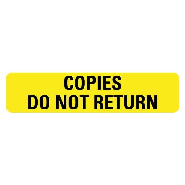 LabelValue Copies DO NOT Return Medical Labels LV-MIMGL1