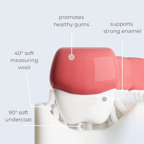 Image of U Shaped Toothbrush for Kids with Soft Silicone Brush Head for 360 Degree Oral Cleaning, Suitable For 2-6 Years Toddlers, Heart Design, Multicolor, Pack of 2