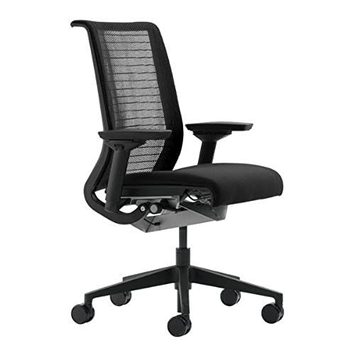 Steelcase Think Chair, Licorice 3D Knit Back with...