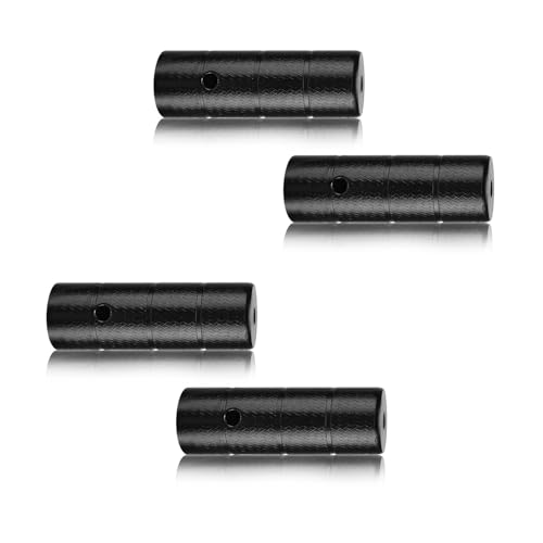 HJIAMA Pegs VTT 4 Pièces, Fer Repose Pied Velo, Haute Dureté, Noir Piquets Bike, Pédales D'extension d'arbre, Adaptées aux VTT, Vélo de Route et Scooters