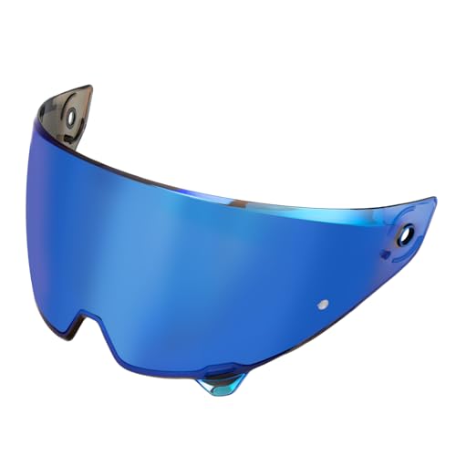 Image of PSLER Shatterproof Motorcycle Helmet Visor for Atlas 3.0 4.0,Deep Blue