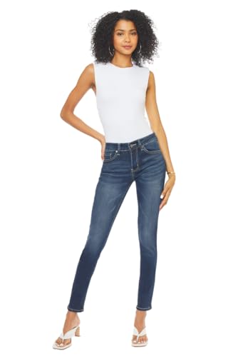 SALT TREE Kan Can Women's Mid Rise Super Skinny Jeans - kc7085
